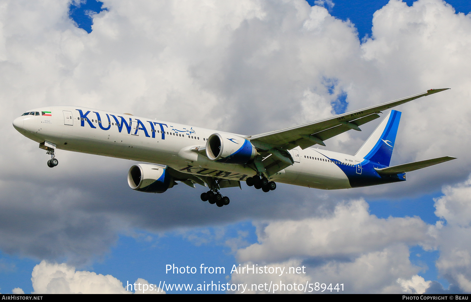 Aircraft Photo of 9K-AOH | Boeing 777-369/ER | Kuwait Airways | AirHistory.net #589441