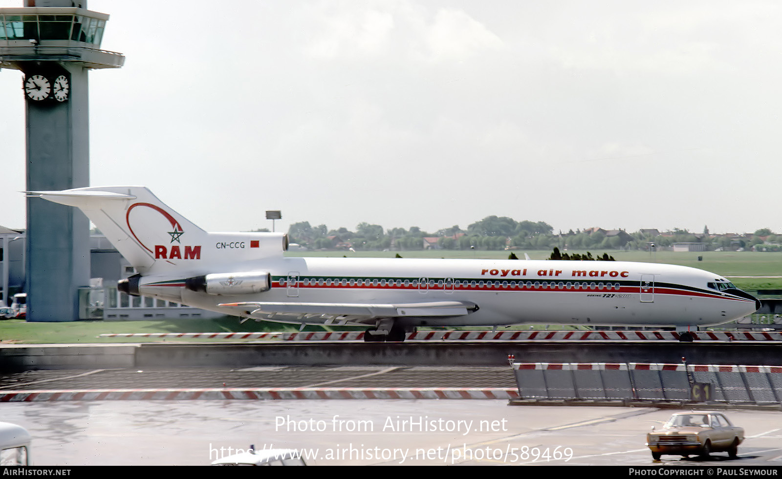 Aircraft Photo of CN-CCG | Boeing 727-2B6 | Royal Air Maroc - RAM | AirHistory.net #589469