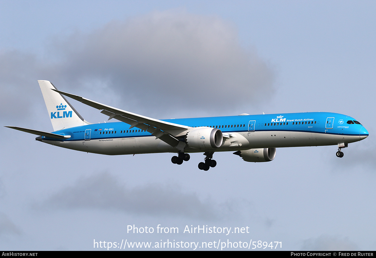 Aircraft Photo of PH-BKL | Boeing 787-10 Dreamliner | KLM - Royal Dutch Airlines | AirHistory.net #589471