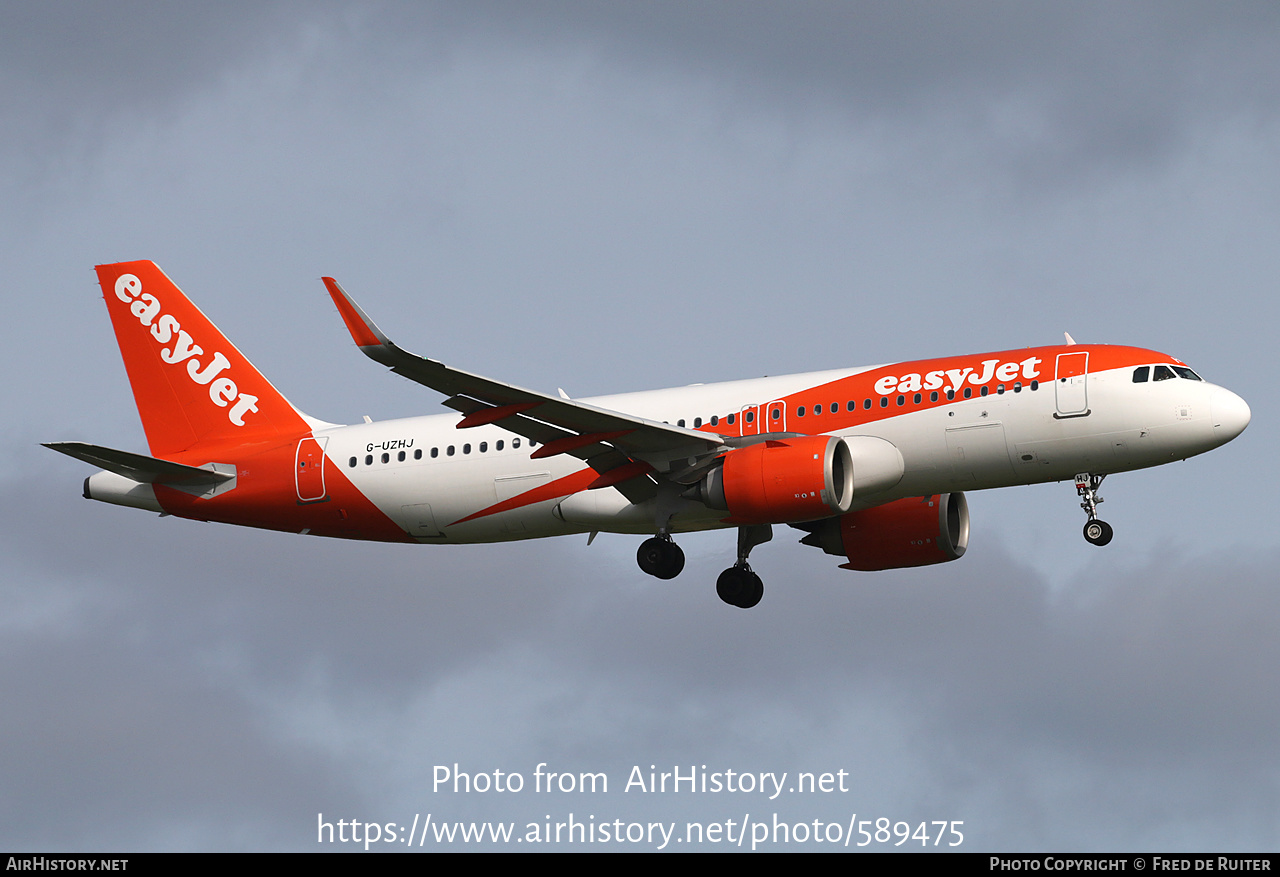 Aircraft Photo of G-UZHJ | Airbus A320-251N | EasyJet | AirHistory.net #589475