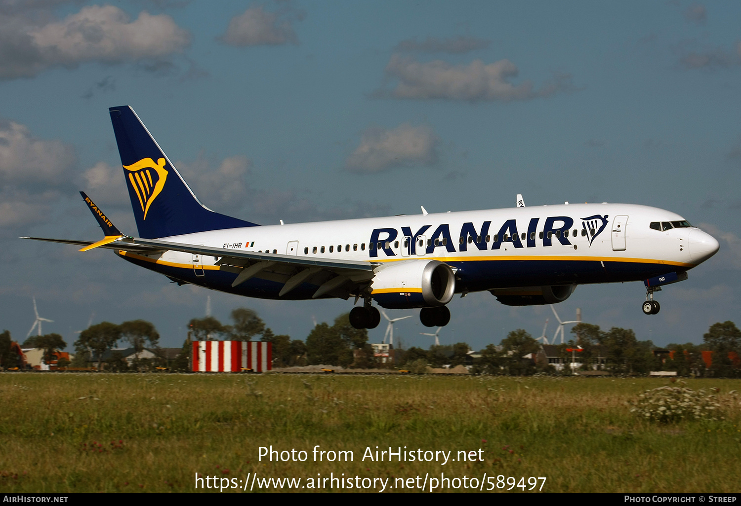 Aircraft Photo of EI-IHR | Boeing 737-8200 Max 200 | Ryanair | AirHistory.net #589497