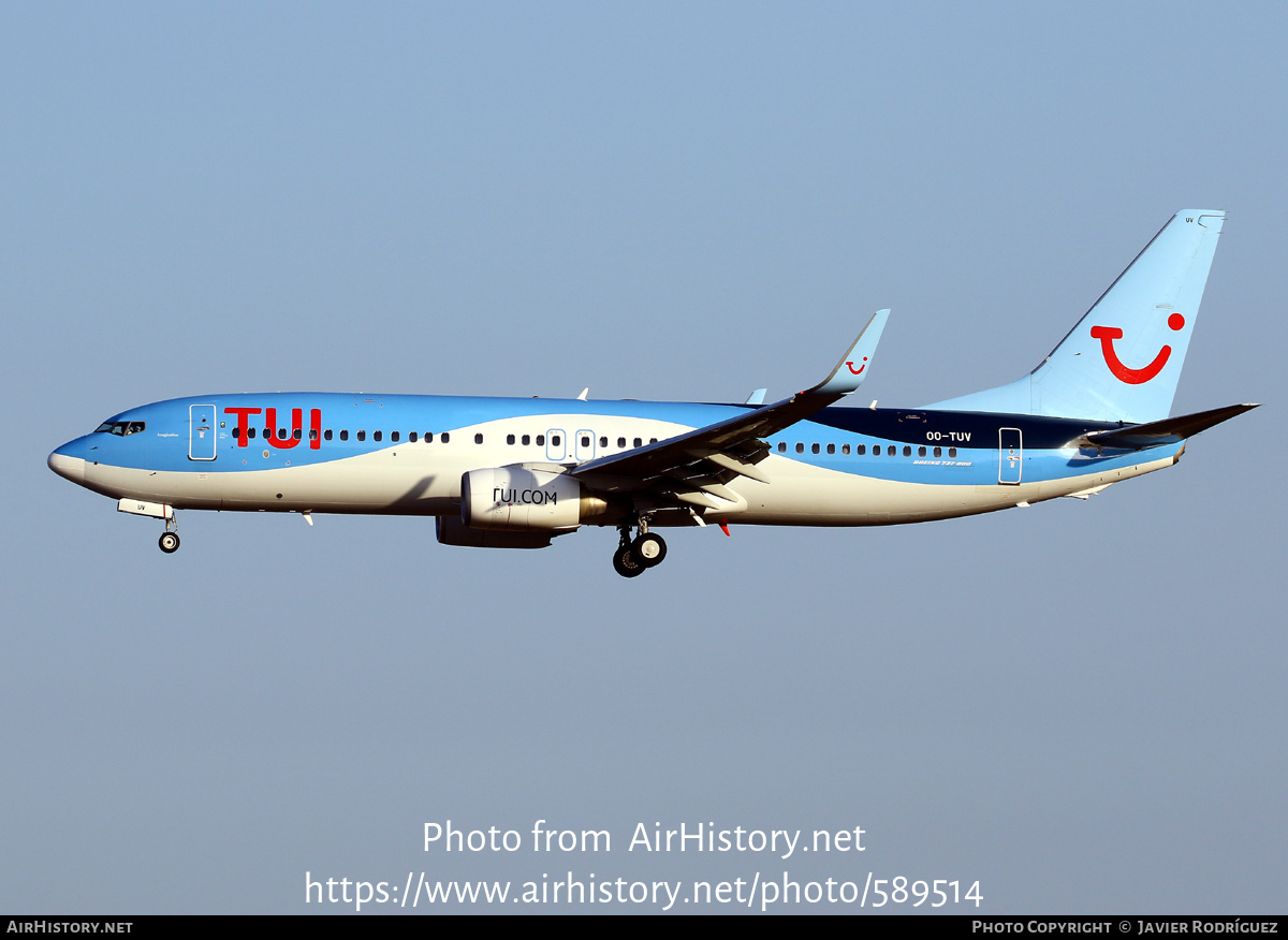 Aircraft Photo of OO-TUV | Boeing 737-86J | TUI | AirHistory.net #589514