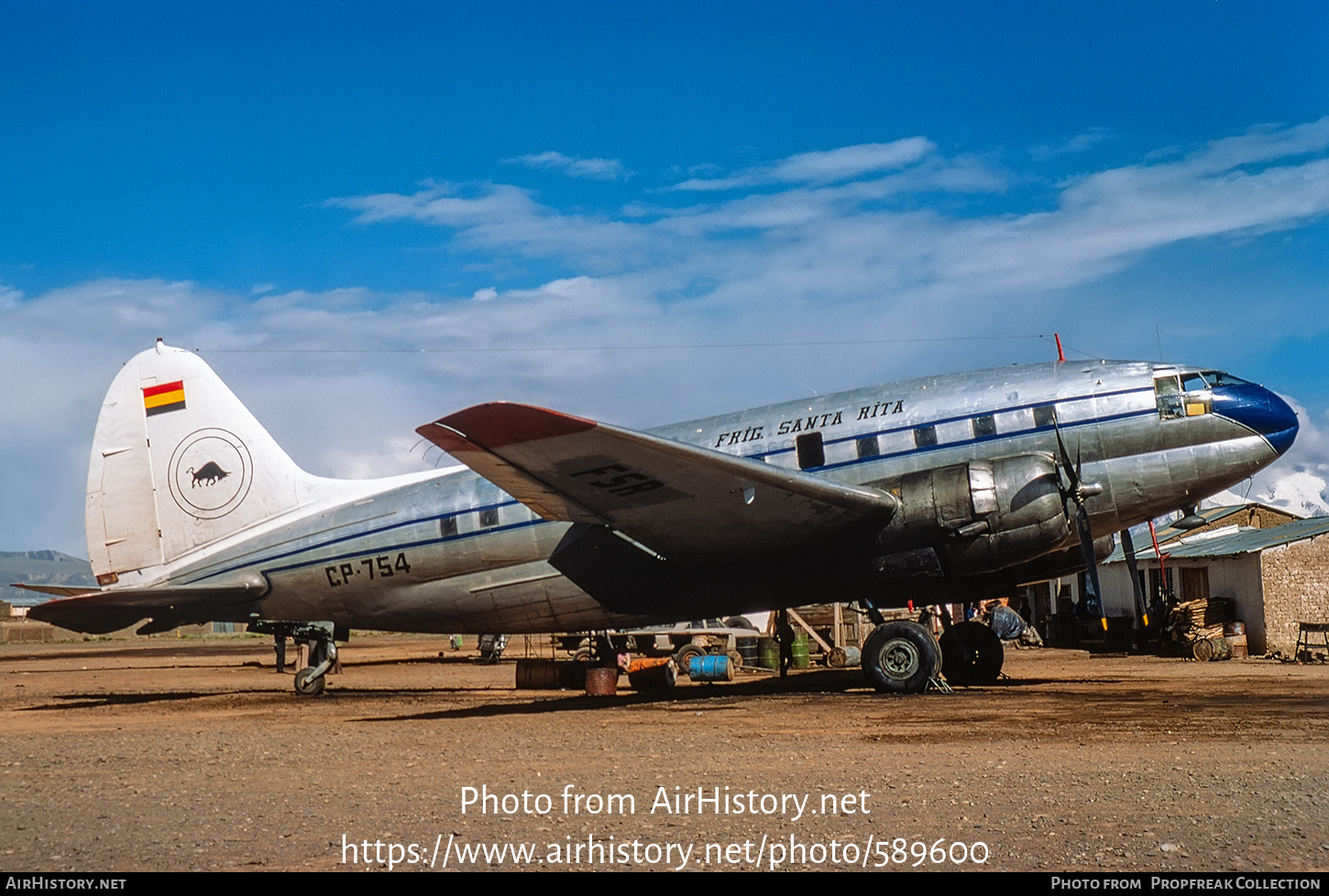 Aircraft Photo of CP-754 | Curtiss C-46F Commando | Frigorífico Santa Rita | AirHistory.net #589600