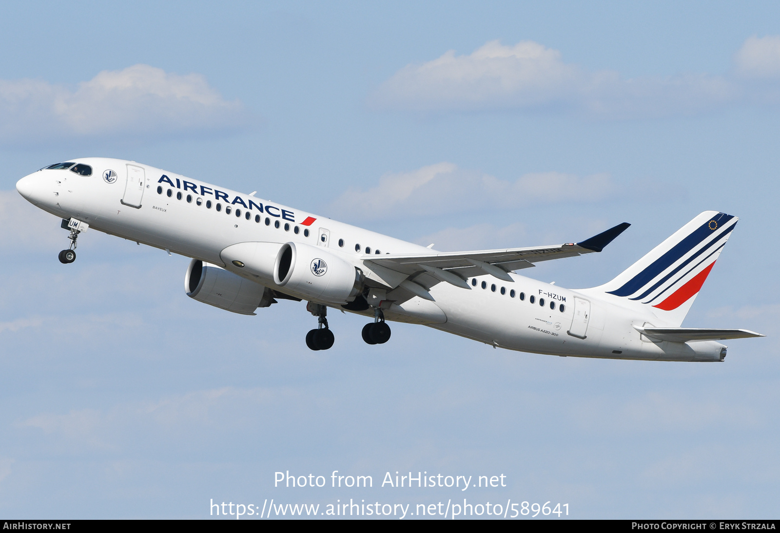 Aircraft Photo of F-HZUM | Airbus A220-371 (BD-500-1A11) | Air France | AirHistory.net #589641