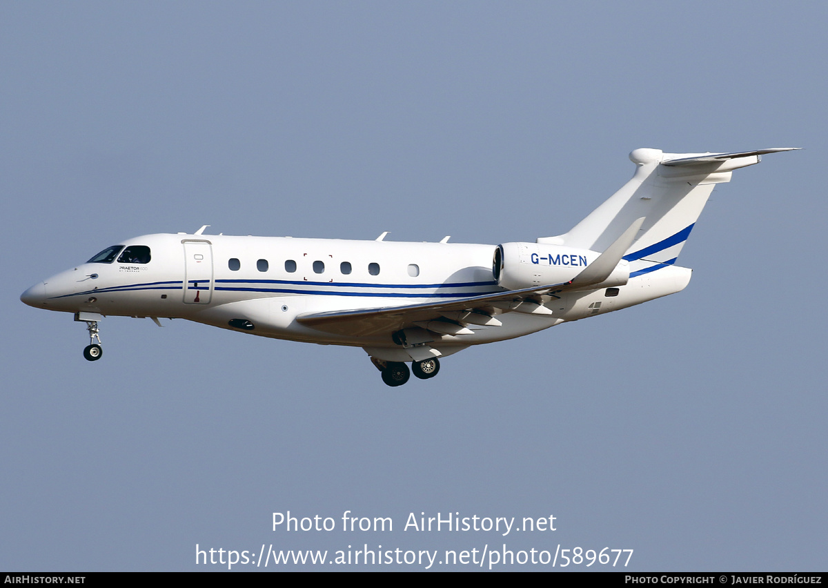 Aircraft Photo of G-MCEN | Embraer EMB-550 Praetor 600 | AirHistory.net #589677