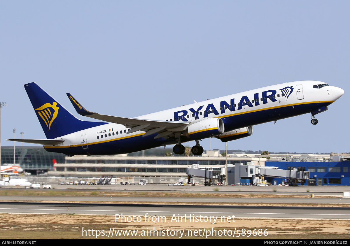 Aircraft Photo of EI-EXE | Boeing 737-8AS | Ryanair | AirHistory.net #589686