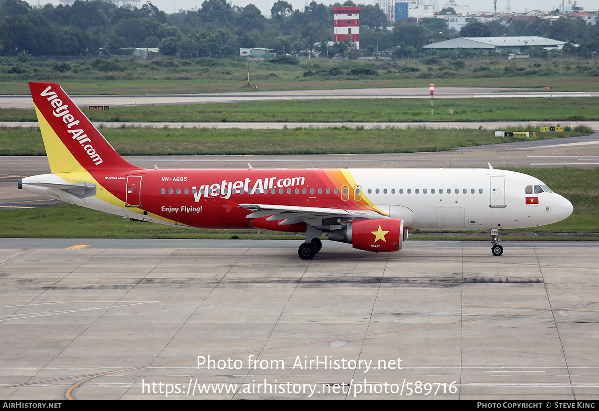 Aircraft Photo of VN-A695 | Airbus A320-214 | VietJet Air | AirHistory.net #589716