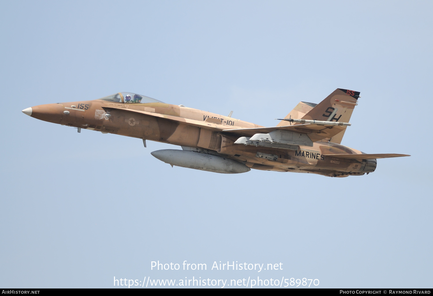 Aircraft Photo of 164050 / SH-155 | McDonnell Douglas F/A-18C Hornet | USA - Marines | AirHistory.net #589870