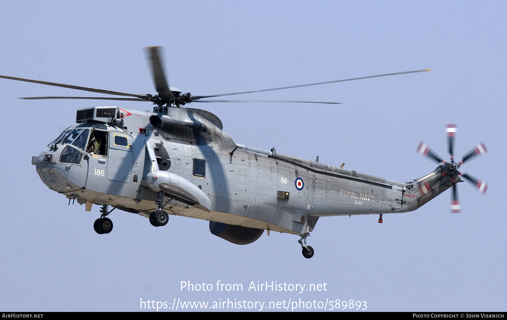 Aircraft Photo of ZE418 | Westland WS-61 Sea King ASaC7 | UK - Navy | AirHistory.net #589893