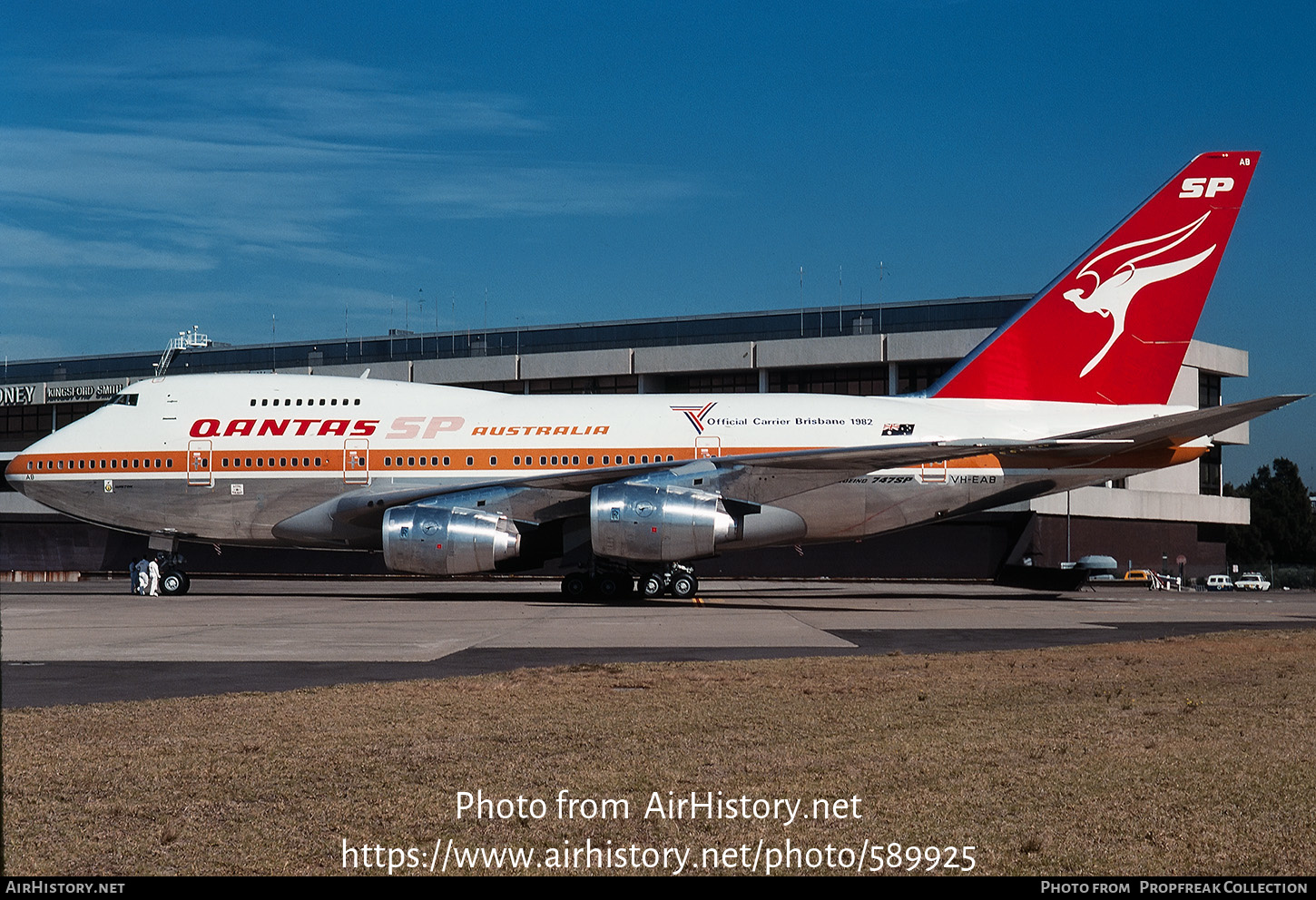 Aircraft Photo of VH-EAB | Boeing 747SP-38 | Qantas | AirHistory.net #589925