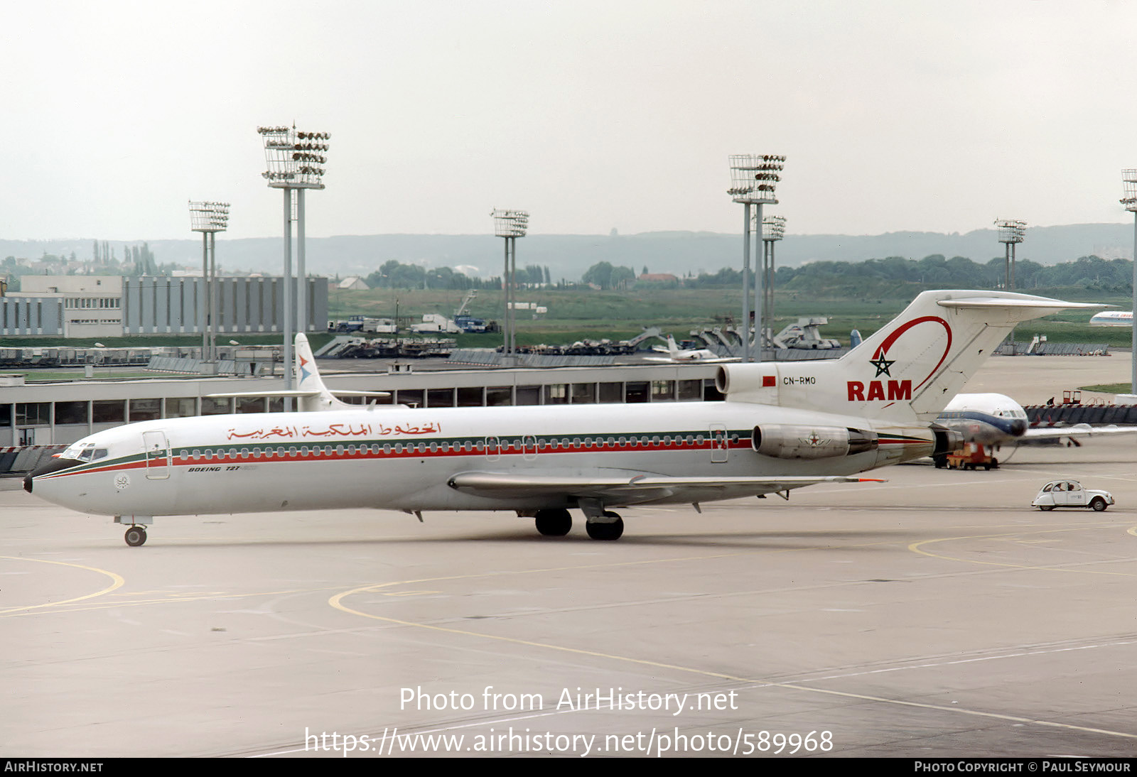 Aircraft Photo of CN-RMO | Boeing 727-2B6/Adv | Royal Air Maroc - RAM | AirHistory.net #589968