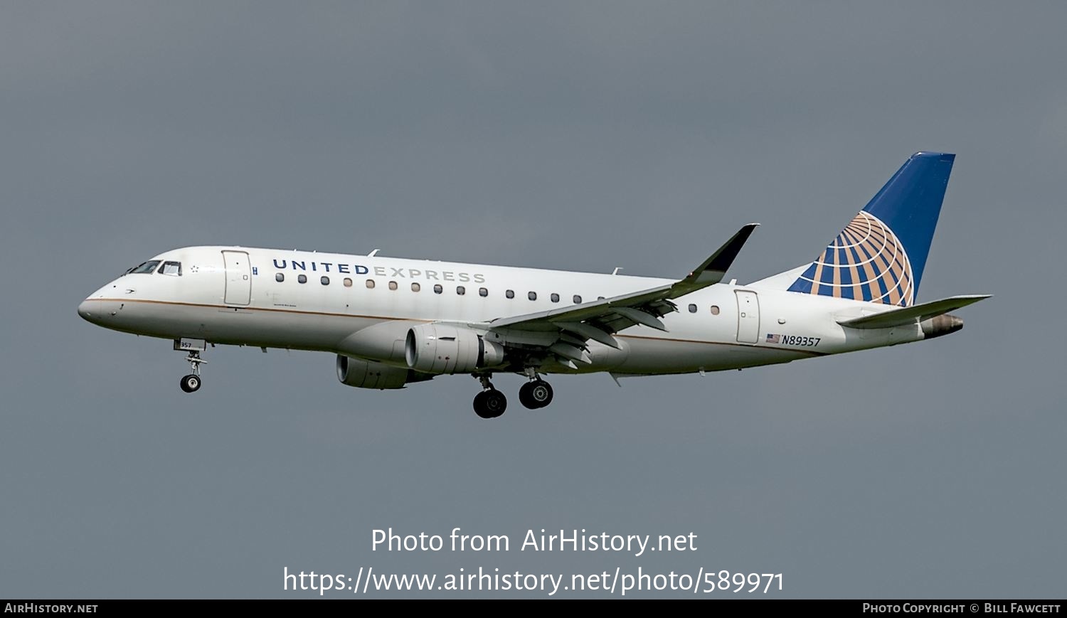 Aircraft Photo of N89357 | Embraer 175LR (ERJ-170-200LR) | United Express | AirHistory.net #589971