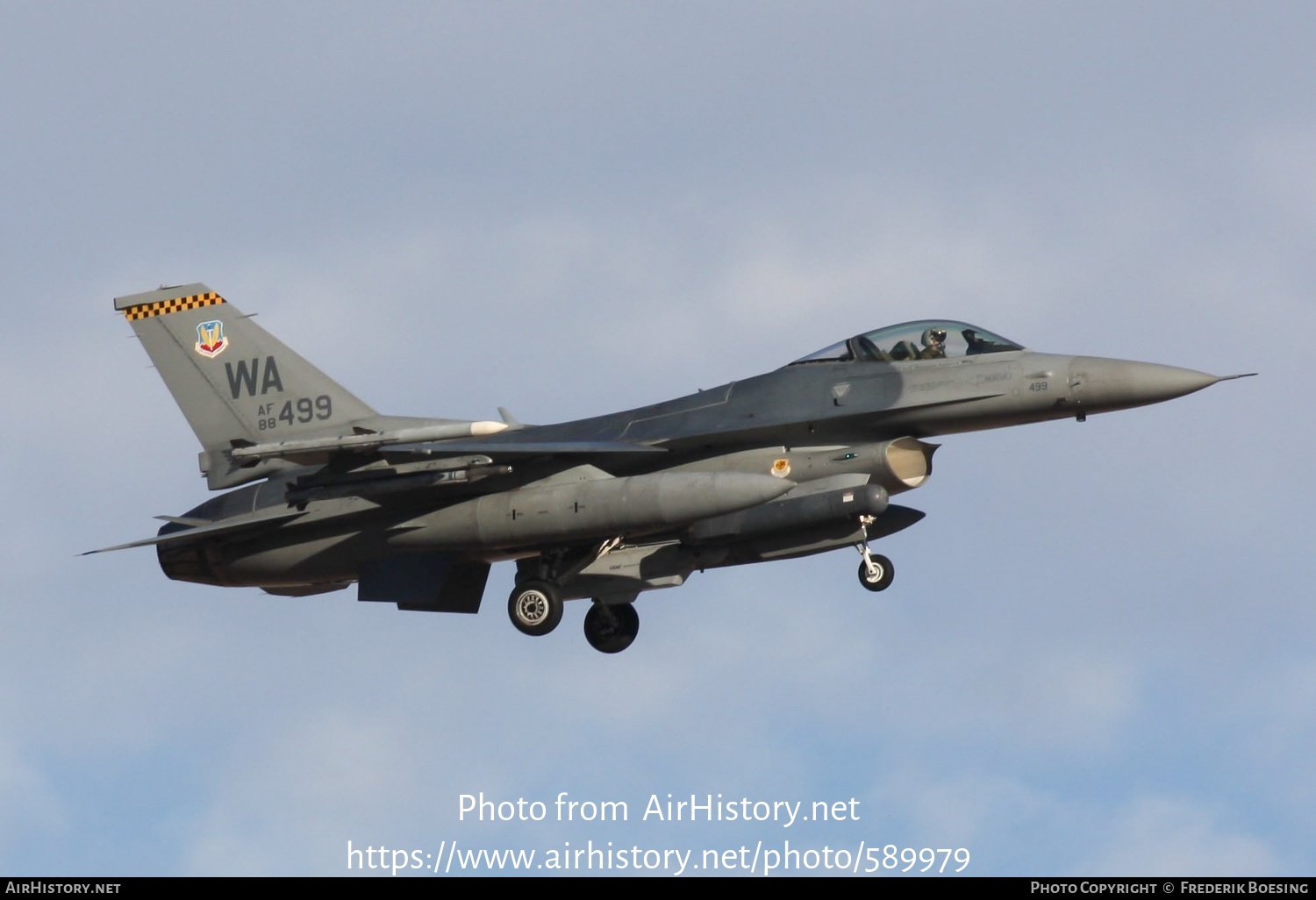 Aircraft Photo of 88-0499 | General Dynamics F-16C Fighting Falcon | USA - Air Force | AirHistory.net #589979