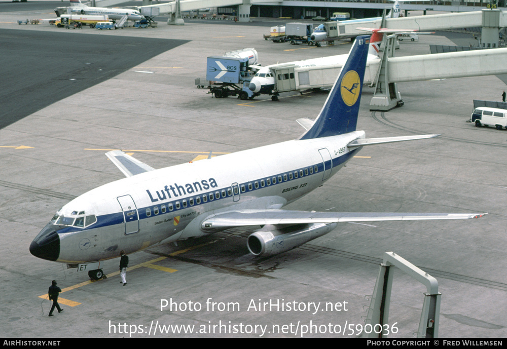 Aircraft Photo of D-ABET | Boeing 737-130 | Lufthansa | AirHistory.net #590036