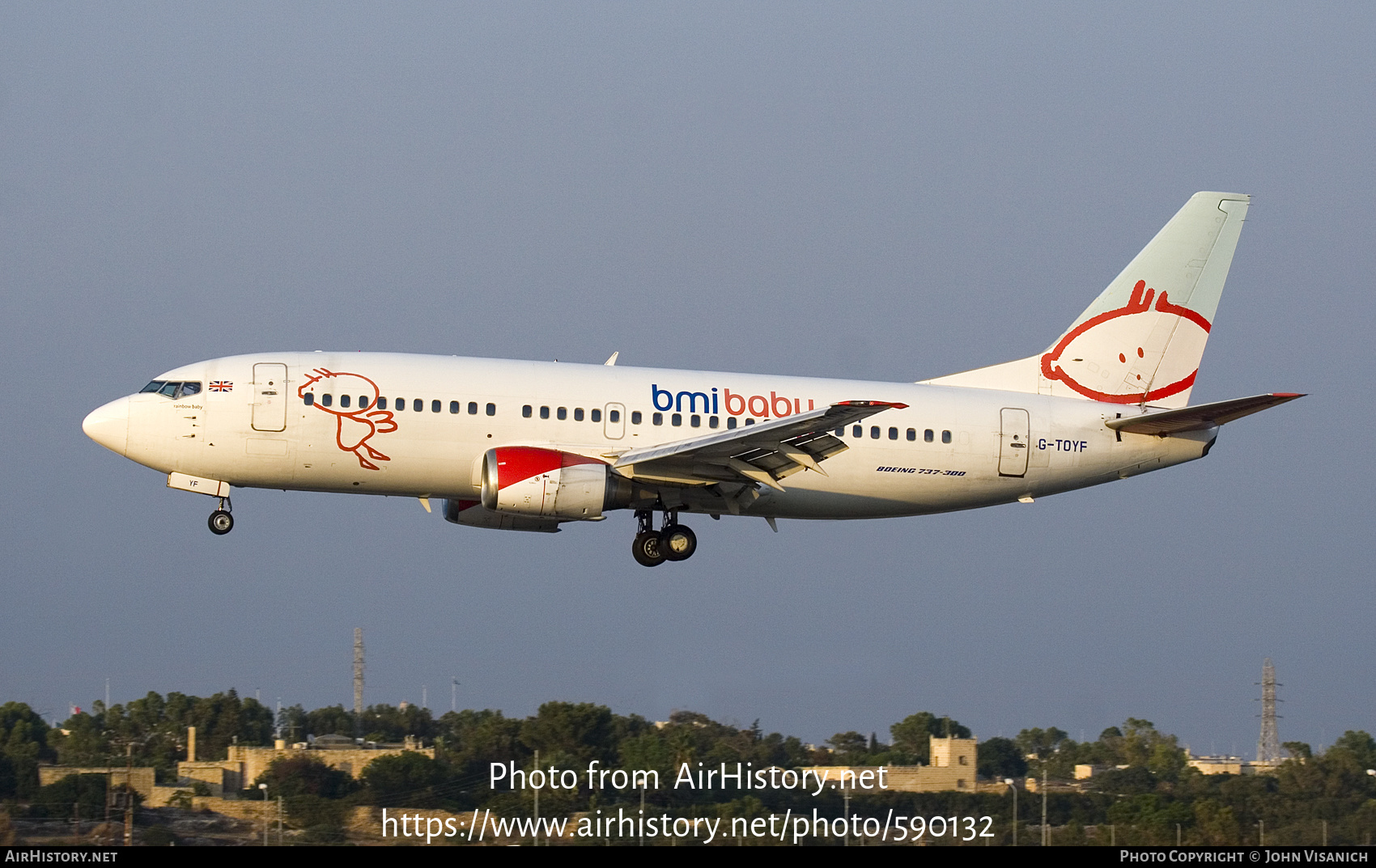 Aircraft Photo of G-TOYF | Boeing 737-36N | Bmibaby | AirHistory.net #590132