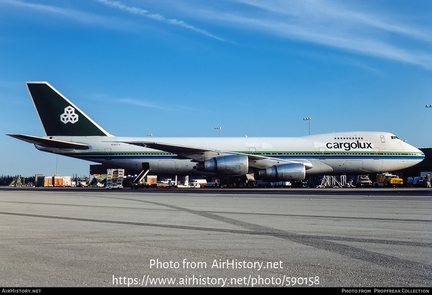 Aircraft Photo of N743TV | Boeing 747-271C/SCD | Cargolux | AirHistory.net #590158