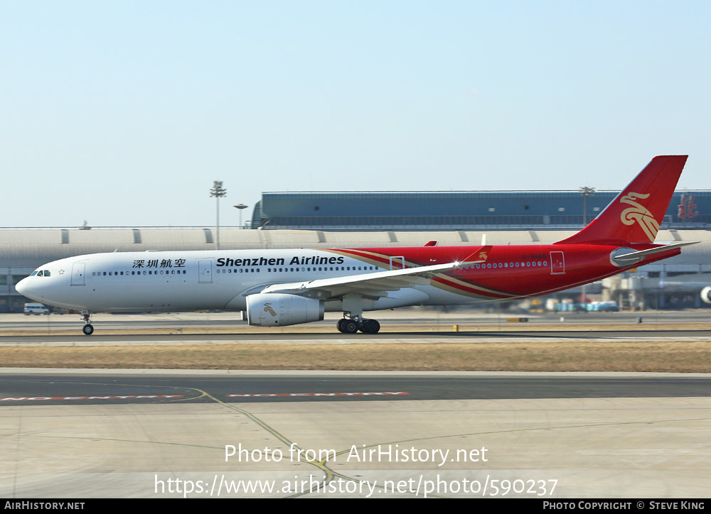 Aircraft Photo of B-8865 | Airbus A330-343 | Shenzhen Airlines | AirHistory.net #590237