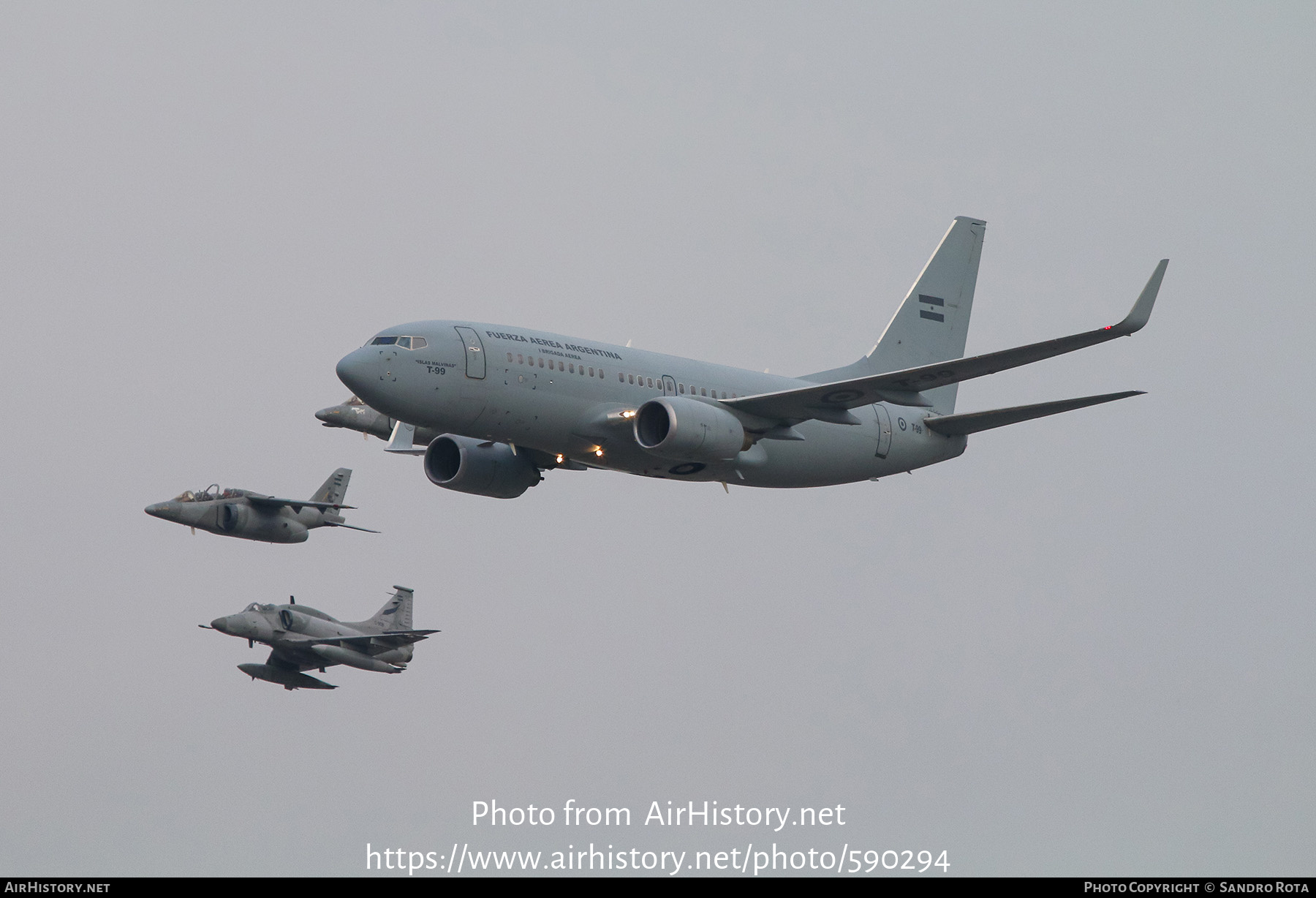 Aircraft Photo of T-99 | Boeing 737-76N | Argentina - Air Force | AirHistory.net #590294