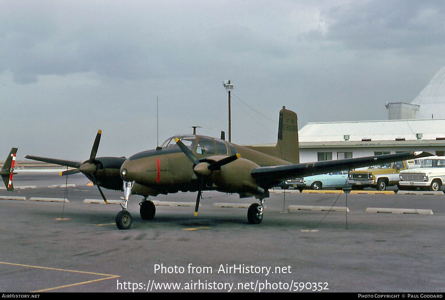 Aircraft Photo of 58-3086 / 0-83086 | Beech RU-8D Seminole (50) | USA - Army | AirHistory.net #590352