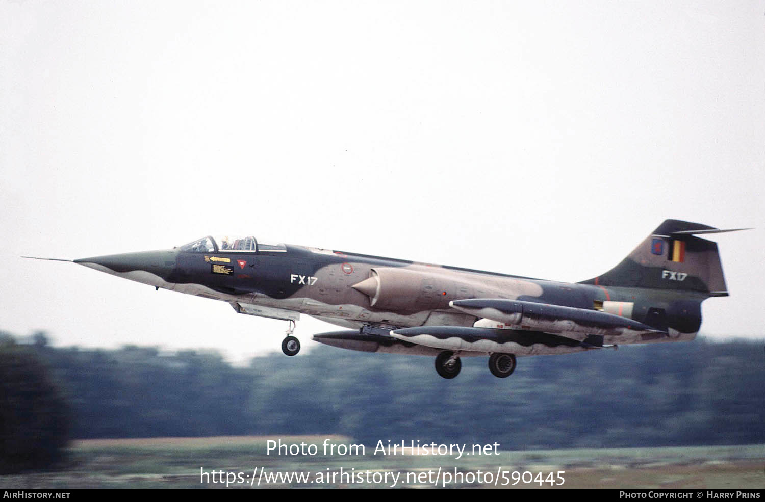 Aircraft Photo of FX17 | Lockheed F-104G Starfighter | Belgium - Air Force | AirHistory.net #590445