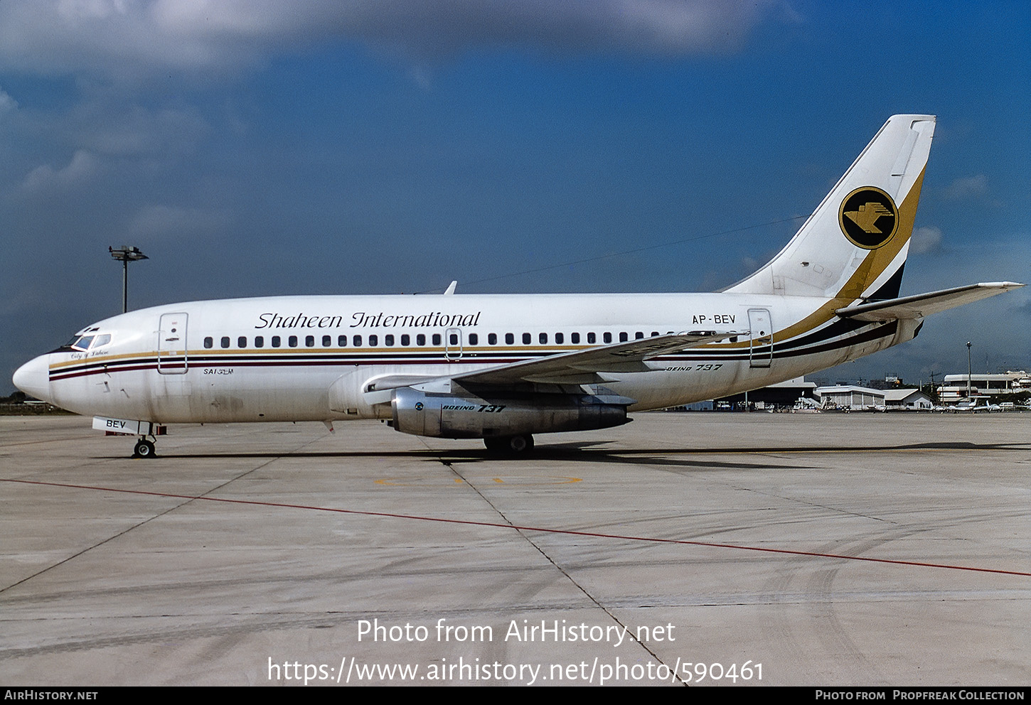 Aircraft Photo of AP-BEV | Boeing 737-2P5/Adv | Shaheen Air International | AirHistory.net #590461