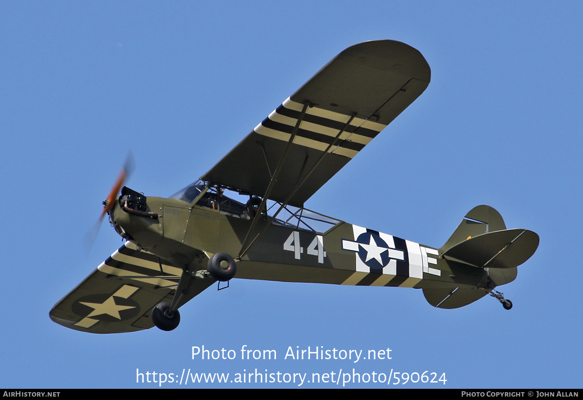 Aircraft Photo of G-BECN / 480480 | Piper J-3C-65 Cub | USA - Air Force | AirHistory.net #590624