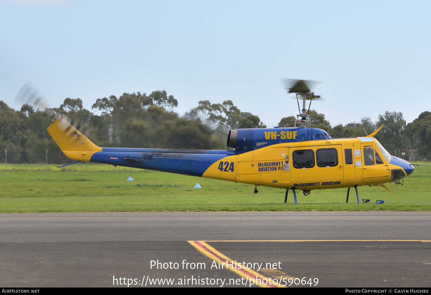 Aircraft Photo of VH-SUF | Bell 214B-1 Biglifter | McDermott Aviation | AirHistory.net #590649