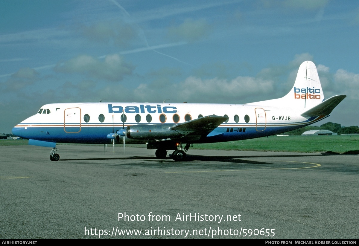 Aircraft Photo of G-AVJB | Vickers 815 Viscount | Baltic Airlines | AirHistory.net #590655