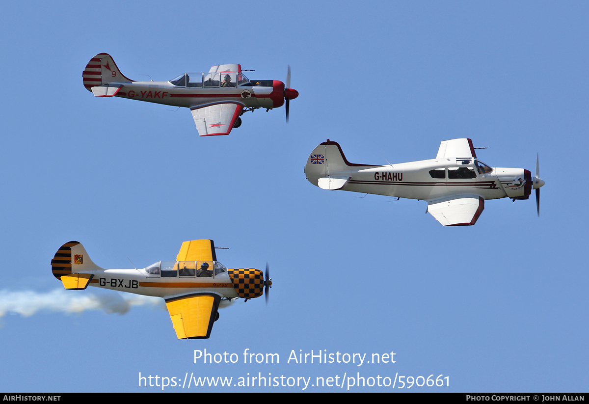 Aircraft Photo of G-HAHU | Yakovlev Yak-18T | AirHistory.net #590661