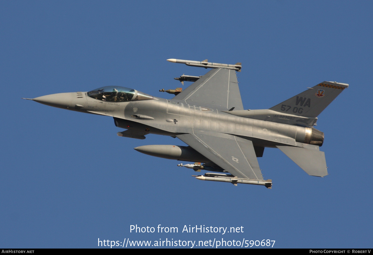 Aircraft Photo of 92-3882 / 923882 | General Dynamics F-16CM Fighting Falcon | USA - Air Force | AirHistory.net #590687