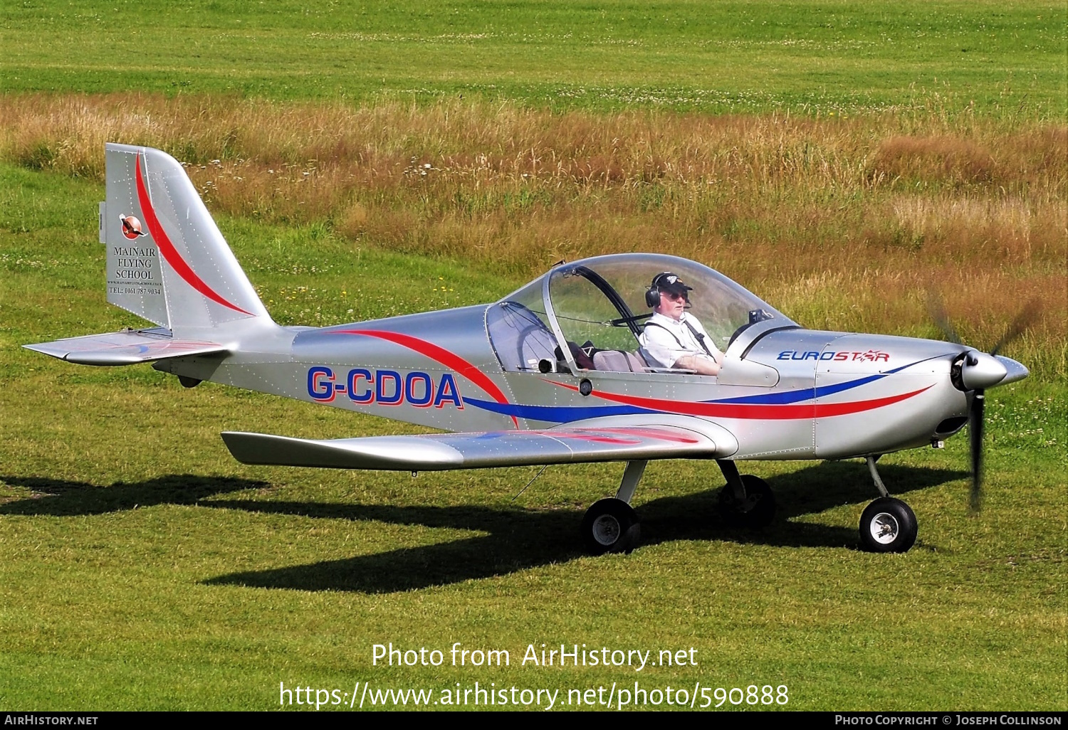 Aircraft Photo of G-CDOA | Evektor-Aerotechnik EV-97A Eurostar | Mainair Flying School | AirHistory.net #590888