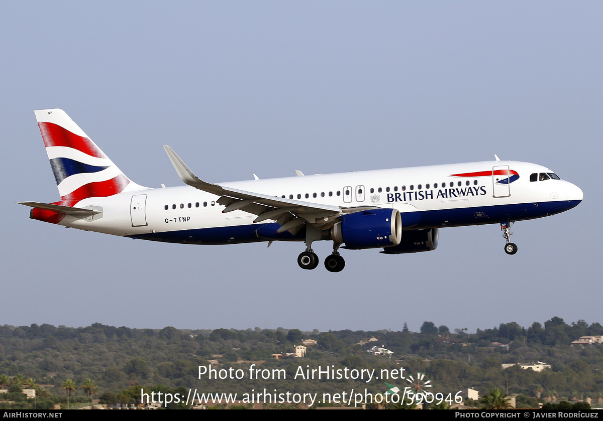 Aircraft Photo of G-TTNP | Airbus A320-251N | British Airways | AirHistory.net #590946