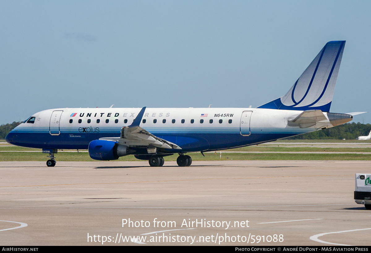 Aircraft Photo of N645RW | Embraer 170SE (ERJ-170-100SE) | United Express | AirHistory.net #591088