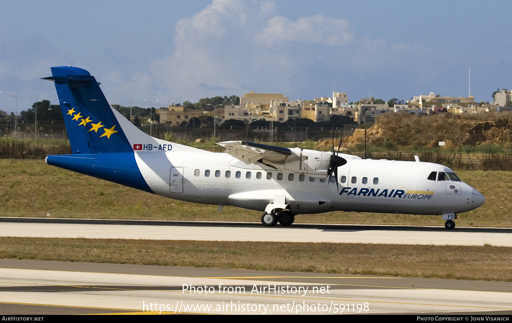 Aircraft Photo of HB-AFD | ATR ATR-42-320F | Farnair Europe | AirHistory.net #591198