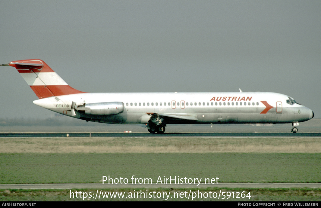 Aircraft Photo of OE-LDD | McDonnell Douglas DC-9-32 | Austrian Airlines | AirHistory.net #591264