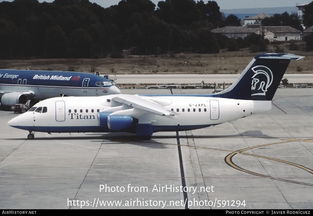 Aircraft Photo of G-ZAPL | British Aerospace BAe-146-200 | Titan Airways | AirHistory.net #591294