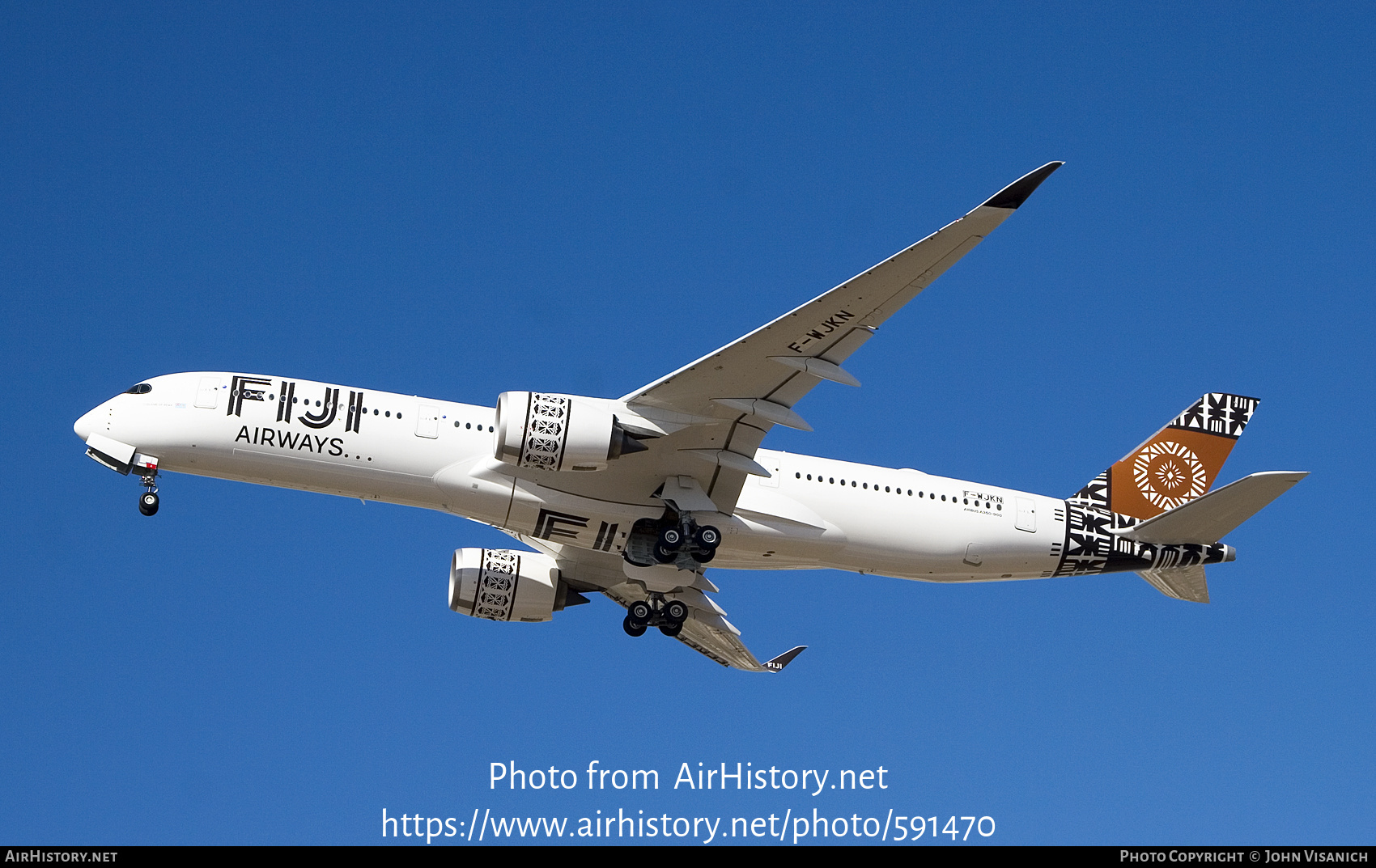 Aircraft Photo of F-WJKN | Airbus A350-941 | Fiji Airways | AirHistory ...