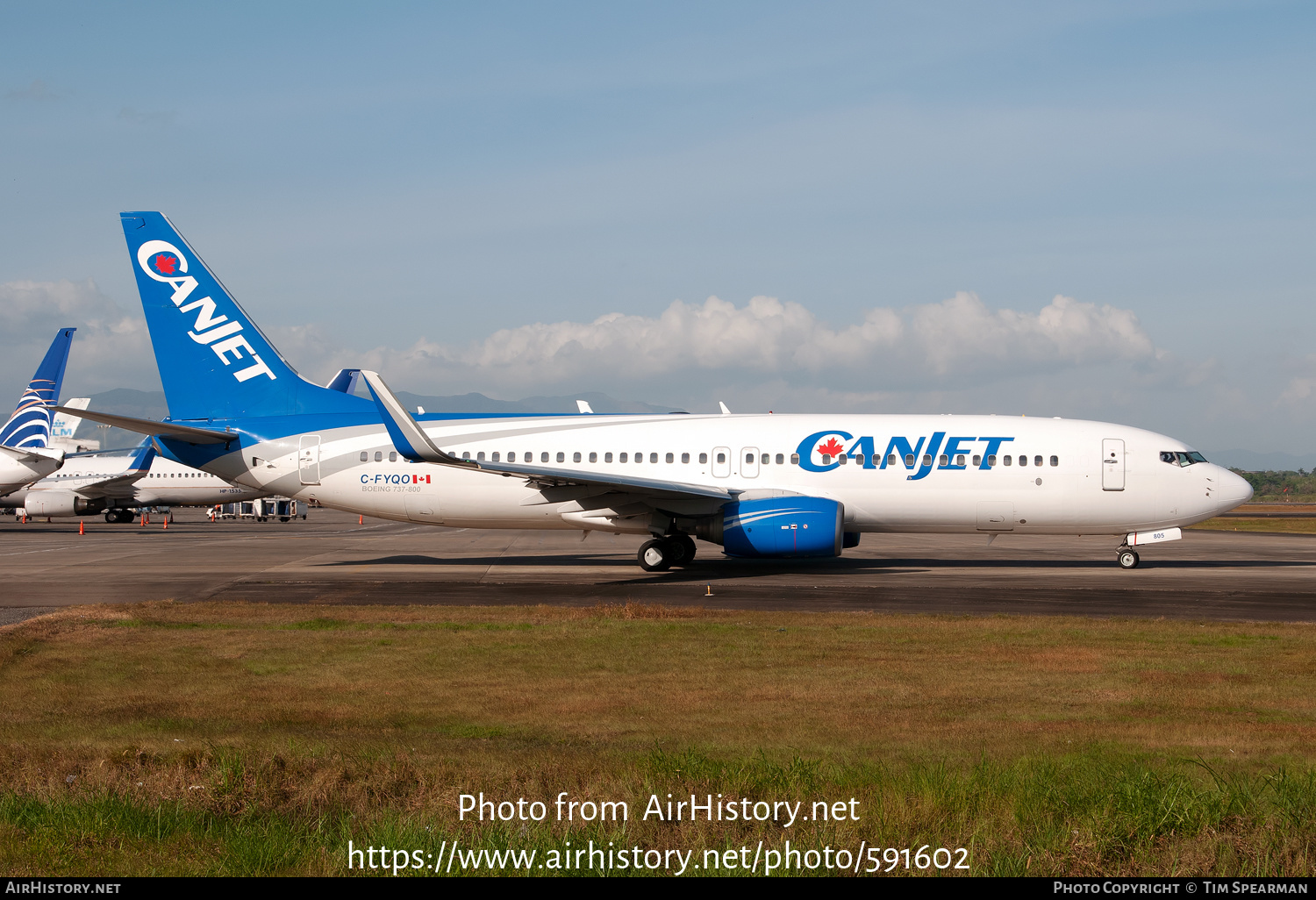 Aircraft Photo of C-FYQO | Boeing 737-8AS | CanJet Airlines | AirHistory.net #591602