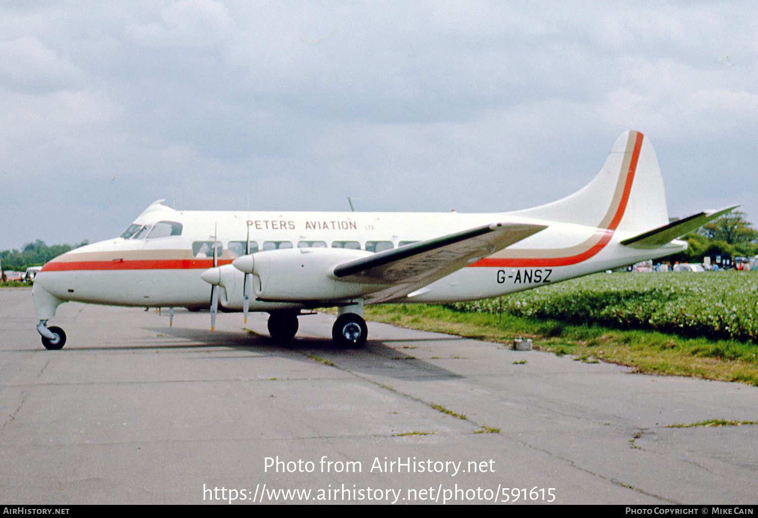 Aircraft Photo of G-ANSZ | De Havilland D.H. 114 Heron 1B | Peters Aviation | AirHistory.net #591615