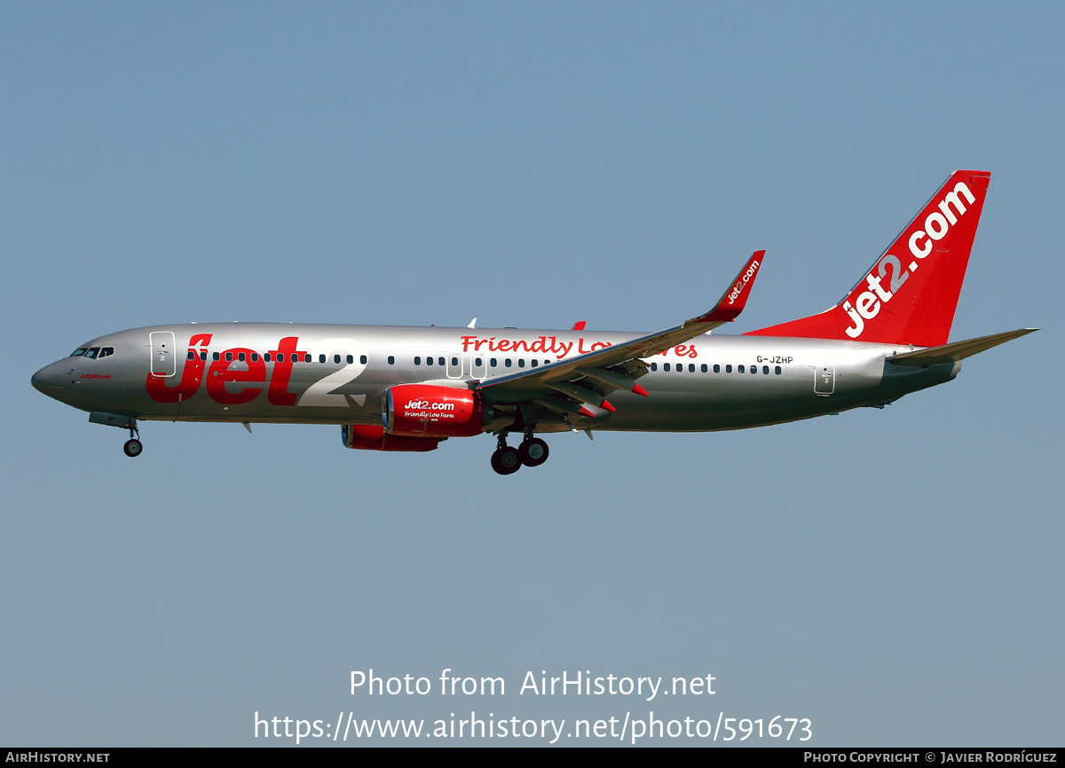 Aircraft Photo of G-JZHP | Boeing 737-8MG | Jet2 | AirHistory.net #591673