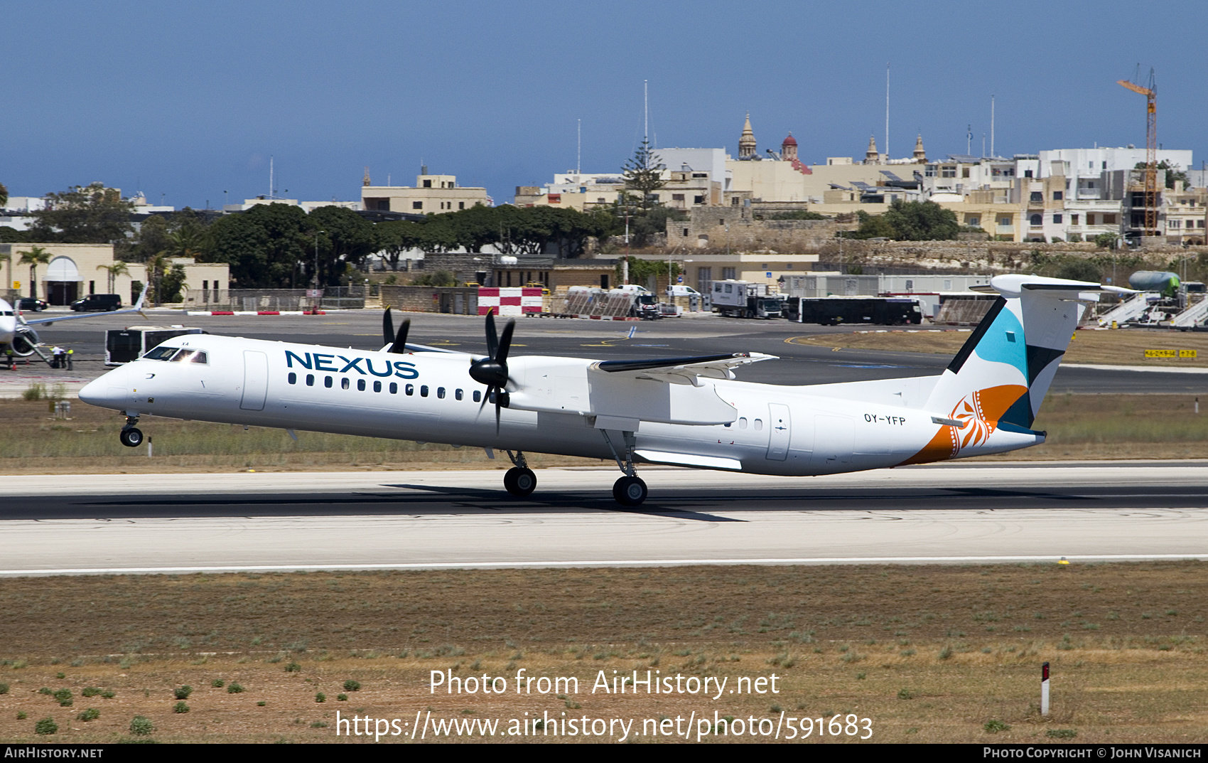 Aircraft Photo of OY-YFP | Bombardier DHC-8-402 Dash 8 | Nexus Airlines | AirHistory.net #591683