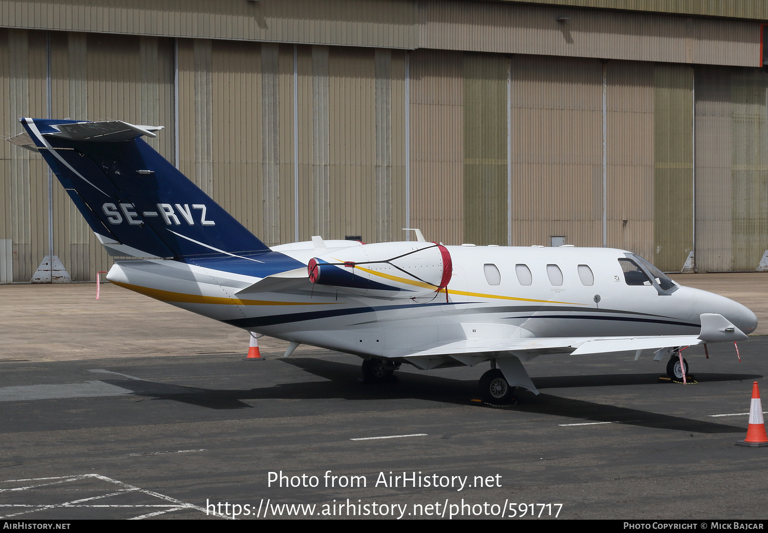 Aircraft Photo of SE-RVZ | Cessna 525 CitationJet M2 | AirHistory.net #591717