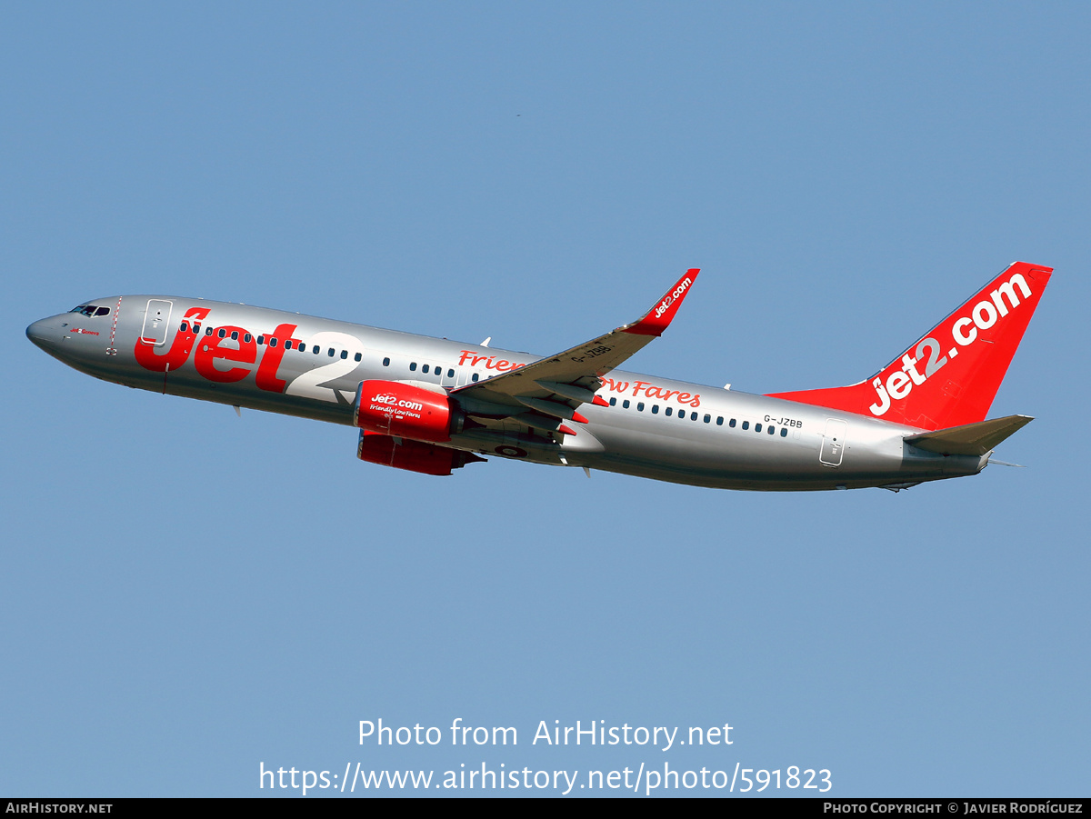 Aircraft Photo of G-JZBB | Boeing 737-8MG | Jet2 | AirHistory.net #591823