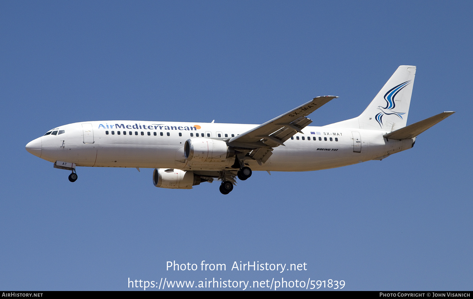 Aircraft Photo of SX-MAT | Boeing 737-446 | Air Mediterranean | AirHistory.net #591839