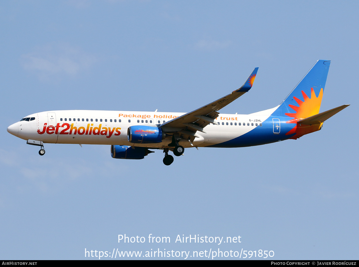 Aircraft Photo of G-JZHL | Boeing 737-800 | Jet2 Holidays | AirHistory.net #591850