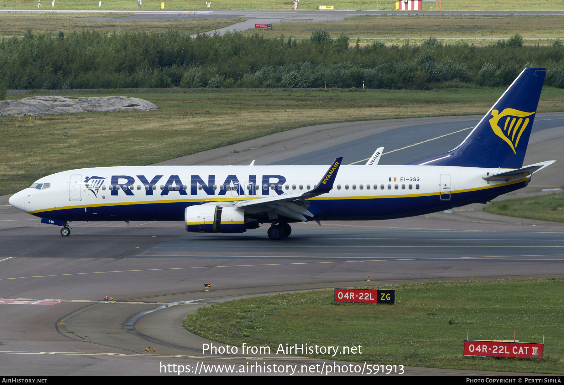 Aircraft Photo of EI-GSG | Boeing 737-8AS | Ryanair | AirHistory.net #591913