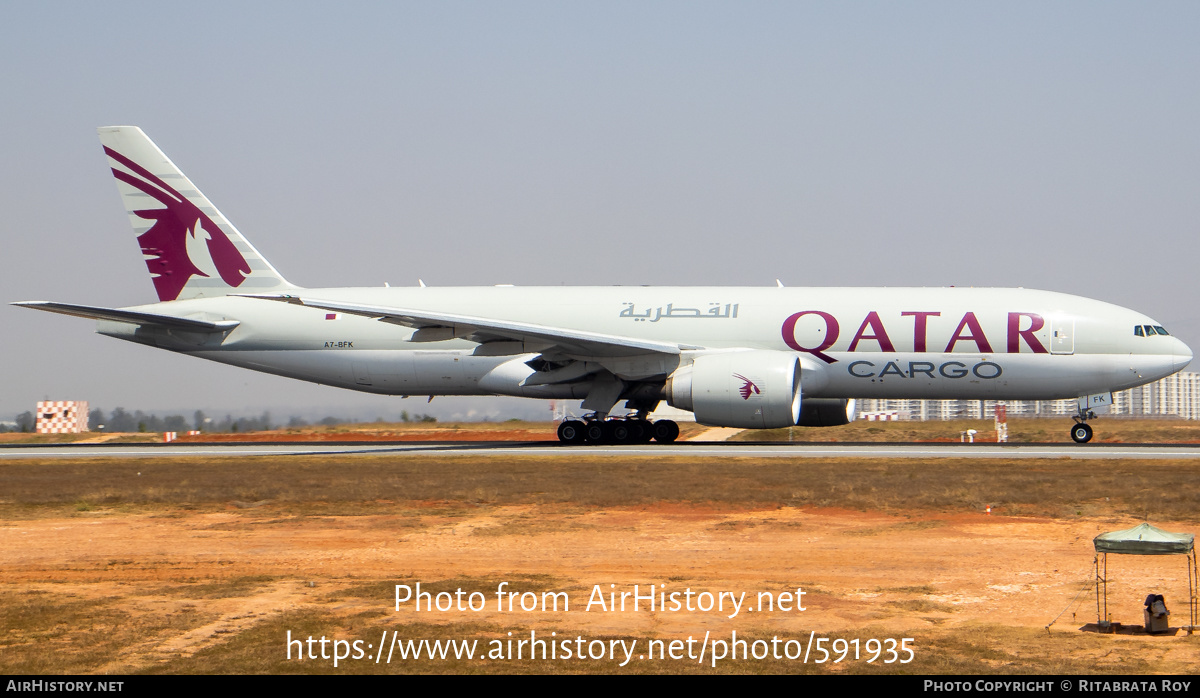 Aircraft Photo of A7-BFK | Boeing 777-F | Qatar Airways Cargo | AirHistory.net #591935