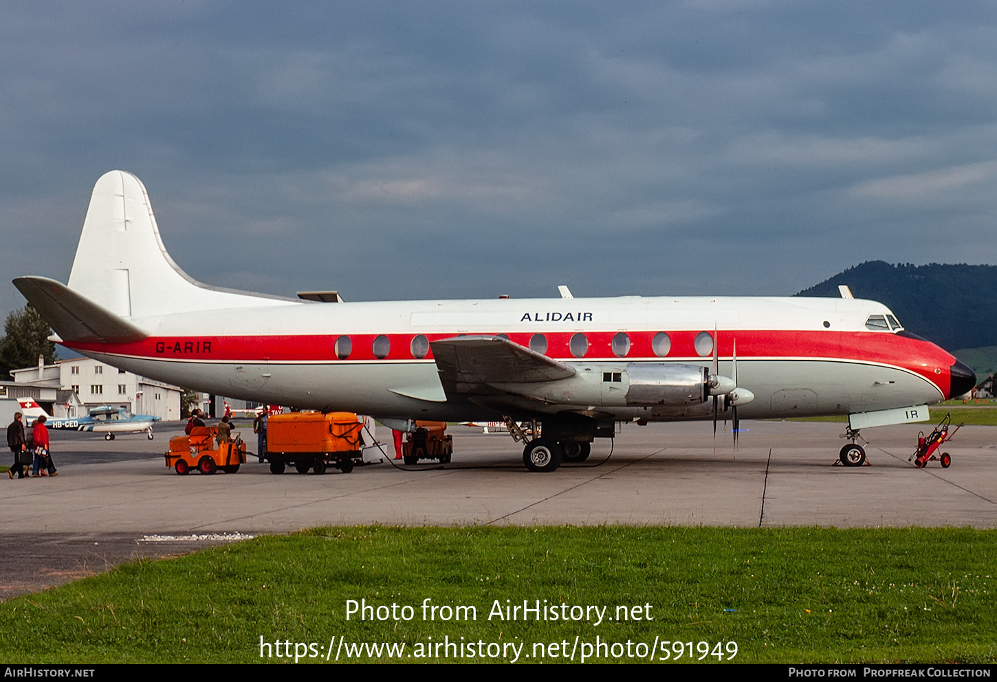 Aircraft Photo of G-ARIR | Vickers 708 Viscount | Alidair | AirHistory.net #591949