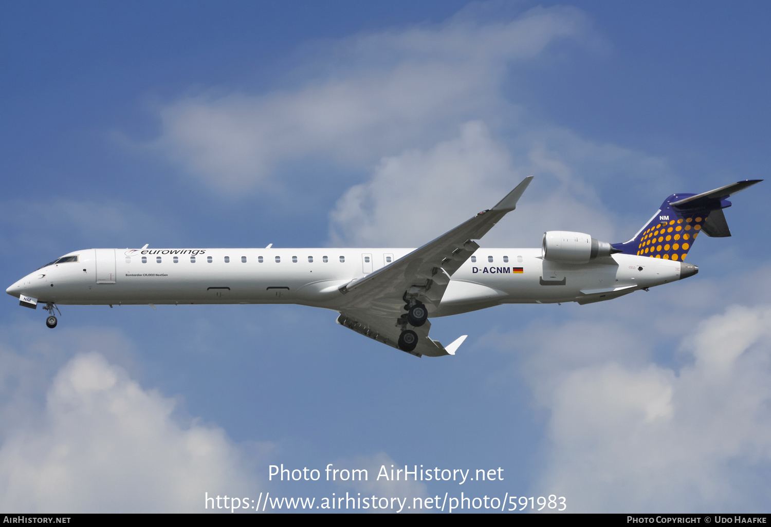 Aircraft Photo of D-ACNM | Bombardier CRJ-900 NG (CL-600-2D24) | Eurowings | AirHistory.net #591983