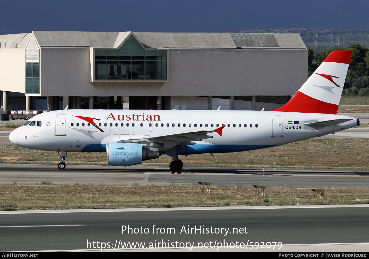 Aircraft Photo of OE-LDB | Airbus A319-112 | Austrian Airlines | AirHistory.net #592079